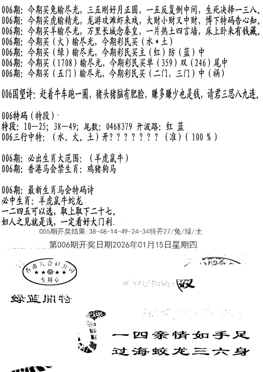 006期蛇报B[图]