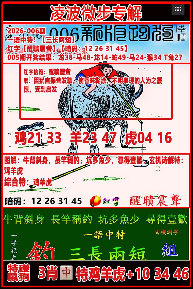 006期凌波微步专解跑狗[图]